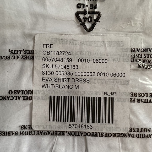 FREE PEOPLE WE THE FREE EVA SHIRT DRESS M - Picture 6 of 11